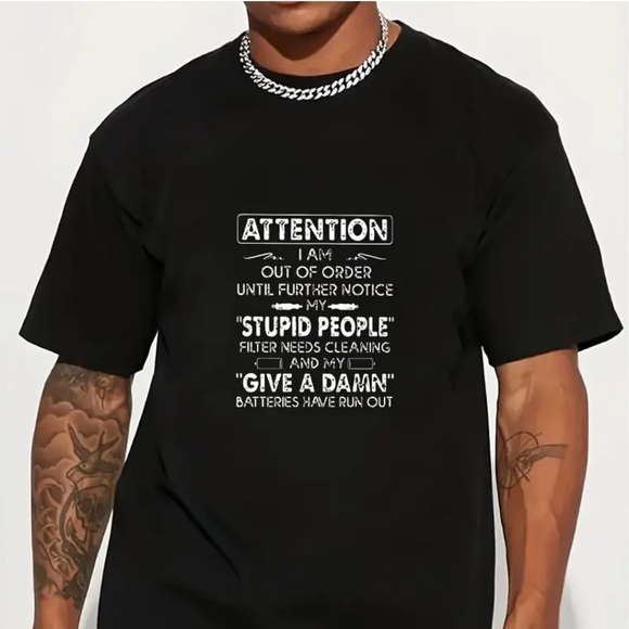 "Out of order until further notice" Tshirt. Any color/size unisex MADE IN USA - Picture 5 of 7